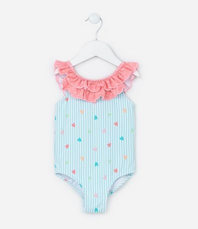 Malla Infantil con Protección UV y Volados - Tam  2 a 4 años