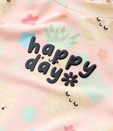 Conjunto Infantil con Estampa Piña y Protección UV - Talle 1 a 4 años 5