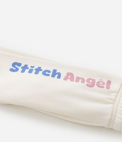 Conjunto Infantil Calentito con Estampa Stitch y Angel - Talle 1 a 6 años 9