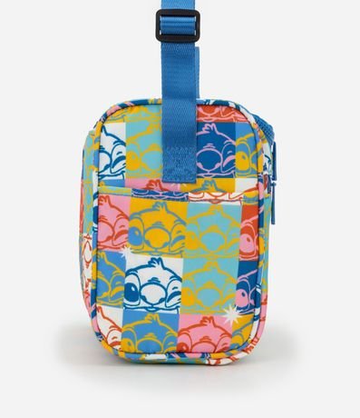 Lunchera con Tapa y Correa de Mano Estampa Bloques de Color de Stitch 2