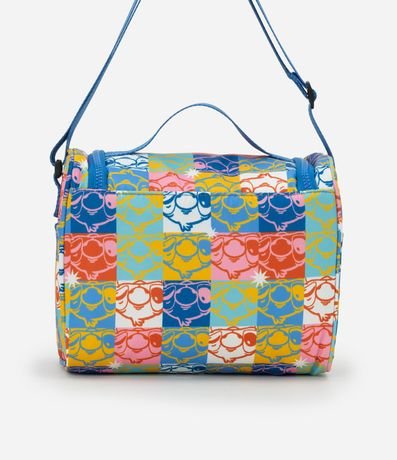 Lunchera con Tapa y Correa de Mano Estampa Bloques de Color de Stitch 3