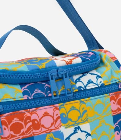 Lunchera con Tapa y Correa de Mano Estampa Bloques de Color de Stitch 4