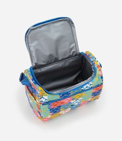 Lunchera con Tapa y Correa de Mano Estampa Bloques de Color de Stitch 5