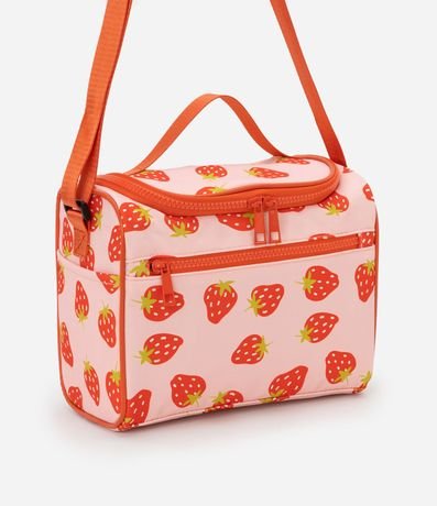 Lunchera con Estampa de Morangos y Separadores