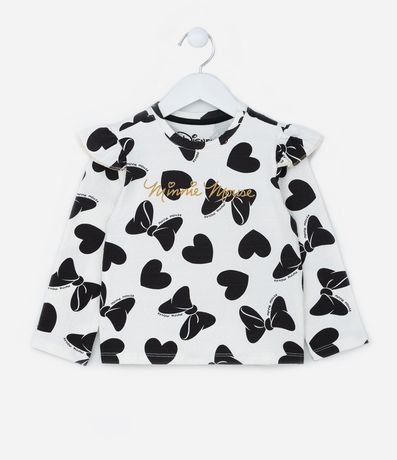 Blusa Infantil con Volados y Moñas Minnie - Talle 2 a 6 años