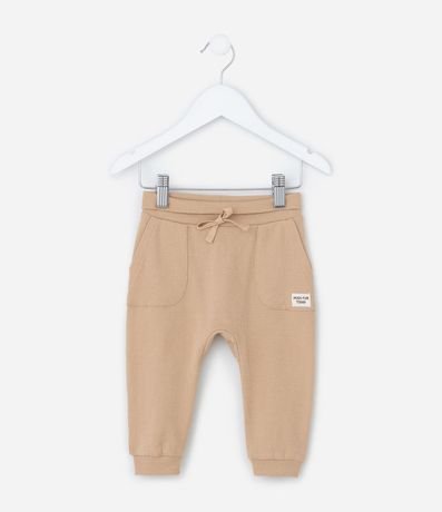 Pantalón Infantil Texturizado con Bolsillos - Talle 0 a 18 meses 1