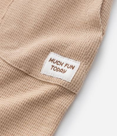 Pantalón Infantil Texturizado con Bolsillos - Talle 0 a 18 meses 5