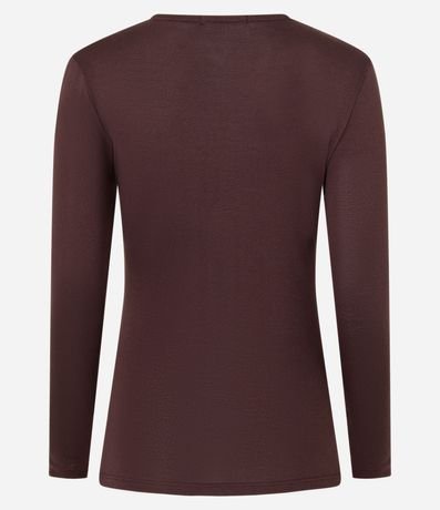 Blusa de Punto con Fruncido en el Escote Asimétrico 6