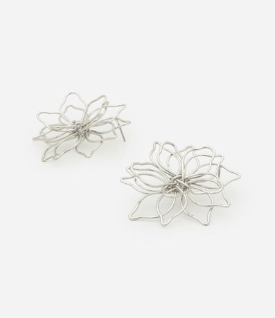 Caravana Botón Aramado con Forma de Flor 2