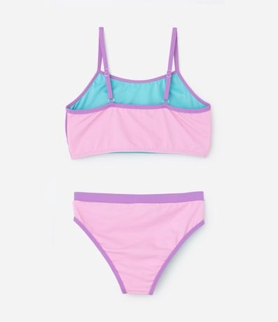 Bikini Infantil con Recortes y Protección UV - Talle 7 a 16 años 2