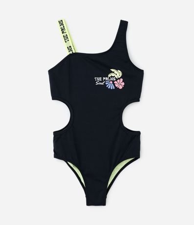 Malla Infantil con Protección UV y Recortes Vazados - Talle 5 a 16 años