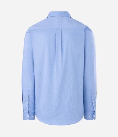 Camisa Slim con Fibra de Bambú Maquinetada con Rayas 2