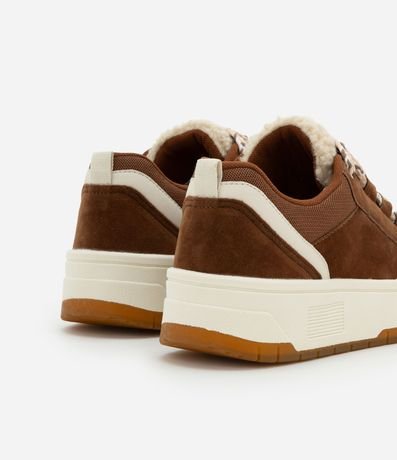 Championes Casual con Lingueta en Sherpa y Cordón Tricotado 5