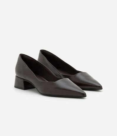 Zapato Scarpin Básico con Tacón Bloque 2