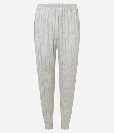 Pijama Largo en Peach Touch con Estampa Floral y Botones 6