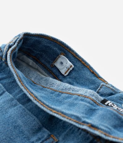 Pantalón Recto Infantil Jeans con Estampa Stitch - Talle 5 a 14 años 5