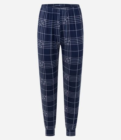 Pijama Largo de Cuadros con Hilo Reciclado y Tacto Suave 6