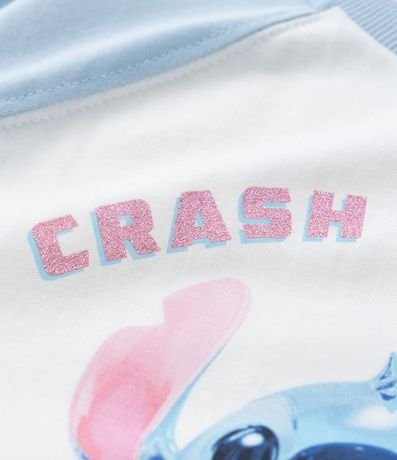 Remera Corta Infantil con Estampa Stitch - Talle 5 a 14 años 4