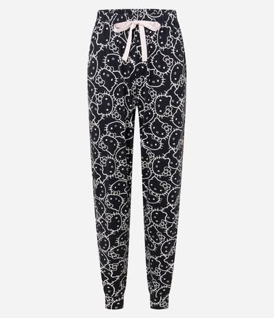 Pantalón de Pijama en Hilo Reciclado con Estampa Hello Kitty 4