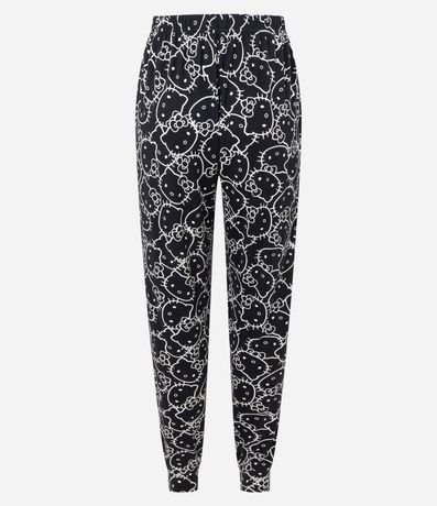 Pantalón de Pijama en Hilo Reciclado con Estampa Hello Kitty 5