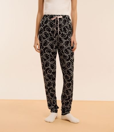 Pantalón de Pijama en Hilo Reciclado con Estampa Hello Kitty 2