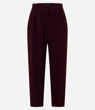 Pantalón Zanahoria en Crepé con Pliegues y Bolsillos 5