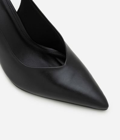 Zapato Tacones Slingback en PU con Detalle en Metal Flexível 4