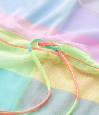 Salida de Playa Infantil en Tule con Rayas - Talle 5 a 16 años 4