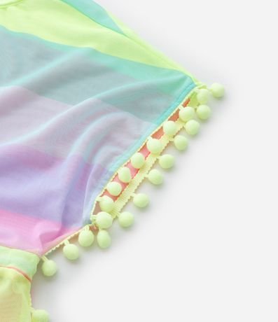 Salida de Playa Infantil en Tule con Rayas - Talle 5 a 16 años 5