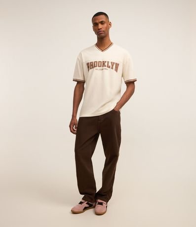 Pantalón Baggy en Sarga