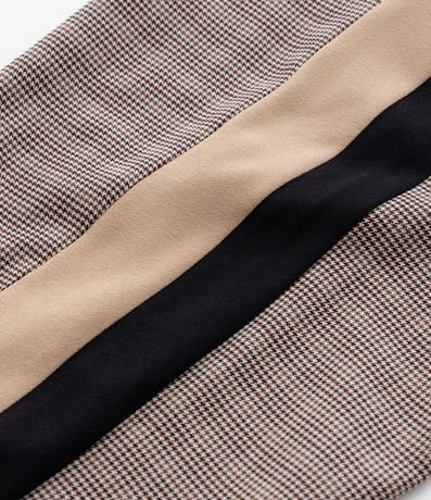 Pantalón Recto Sastrería y Estampa Pied Poule Curve & Plus Size 8