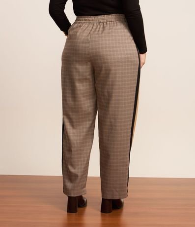 Pantalón Recto Sastrería y Estampa Pied Poule Curve & Plus Size 4