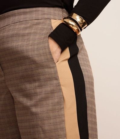 Pantalón Recto Sastrería y Estampa Pied Poule Curve & Plus Size 4