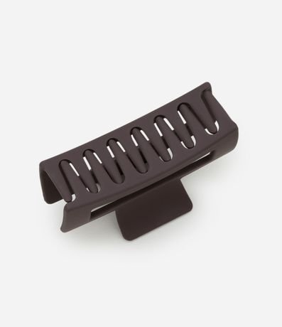 Pinza para el Pelo Rectangular en Plástico Gomoso 2