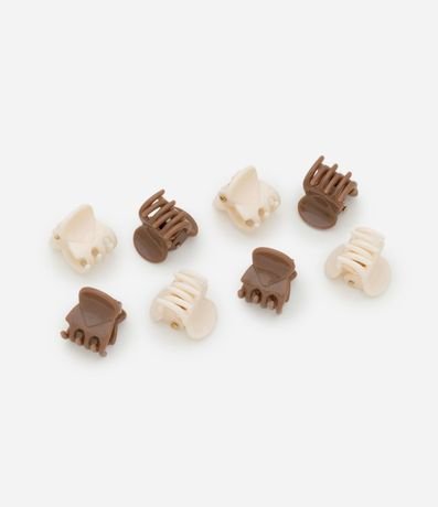 Kit 08 Pirañas para el Pelo Mini con Colores Diversas 2