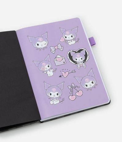 Cuaderno Pautado y Estampa de Cuadros Kuromi 4