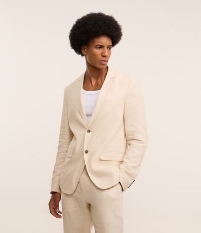 Saco de Traje Social en Viscolino con Medio Forro