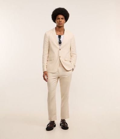 Saco de Traje Social en Viscolino con Medio Forro 2