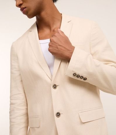 Saco de Traje Social en Viscolino con Medio Forro 4