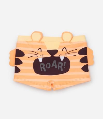 Sunga Infantil Boxer en Microfibra con Estampa de Tigre - Talle 2 a 4 años