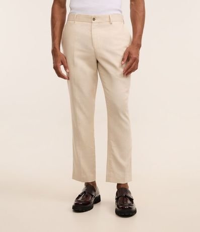 Pantalón Relaxed en Viscolino con Cintura Trabilla 2