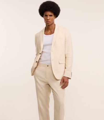 Pantalón Relaxed en Viscolino con Cintura Trabilla 3