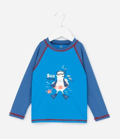 Conjunto Infantil con Protección UV y Estampa Pinguino - Talle 6 Meses a 4 años 2