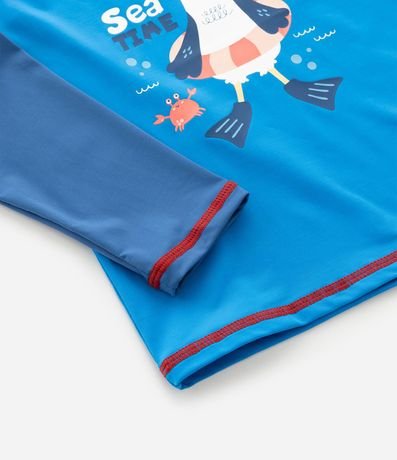 Conjunto Infantil con Protección UV y Estampa Pinguino - Talle 6 Meses a 4 años 5