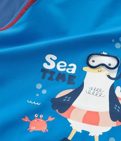 Conjunto Infantil con Protección UV y Estampa Pinguino - Talle 6 Meses a 4 años 6