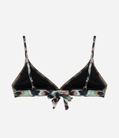 Bikini Top Triángulo Fixo en Microfibra con Estampa Tie Dye 6