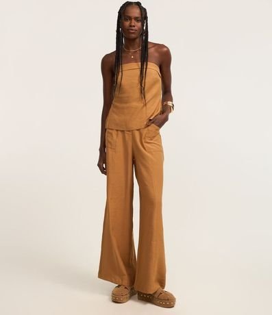 Blusa en Sastrería Twill Sin Breteles 2