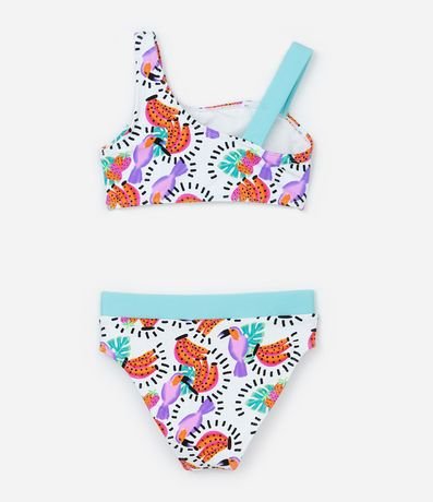 Bikini Infantil con Protección UV y Estampa Frutas - Talle 5 a 14 años 2
