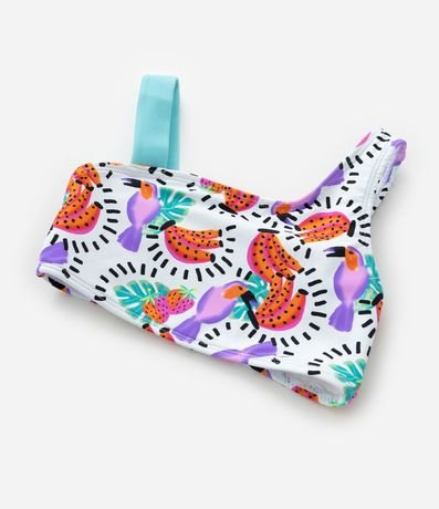 Bikini Infantil con Protección UV y Estampa Frutas - Talle 5 a 14 años 5