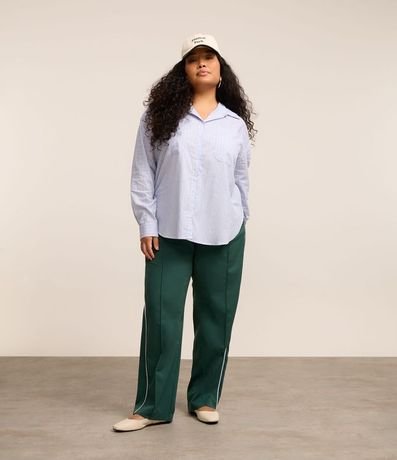 Pantalón Recto Sportcore en Crepé Curve & Plus Size